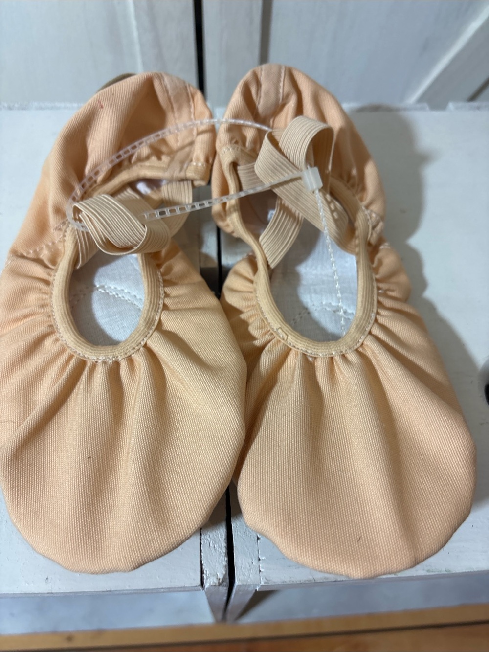 TNJ Sports Kids Peach Ballet Slip-On One Piece Shoes
